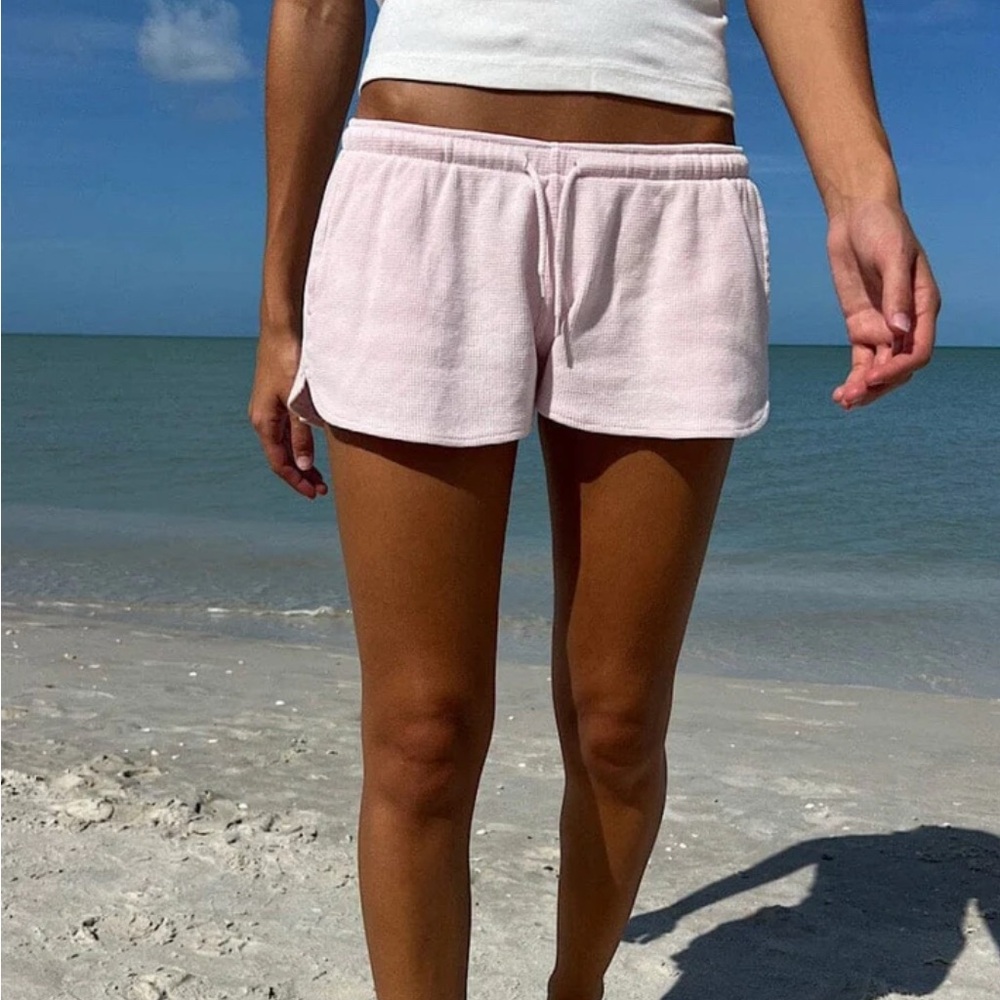 Brandy Melville Pink Shorts with Elastic Waistband
